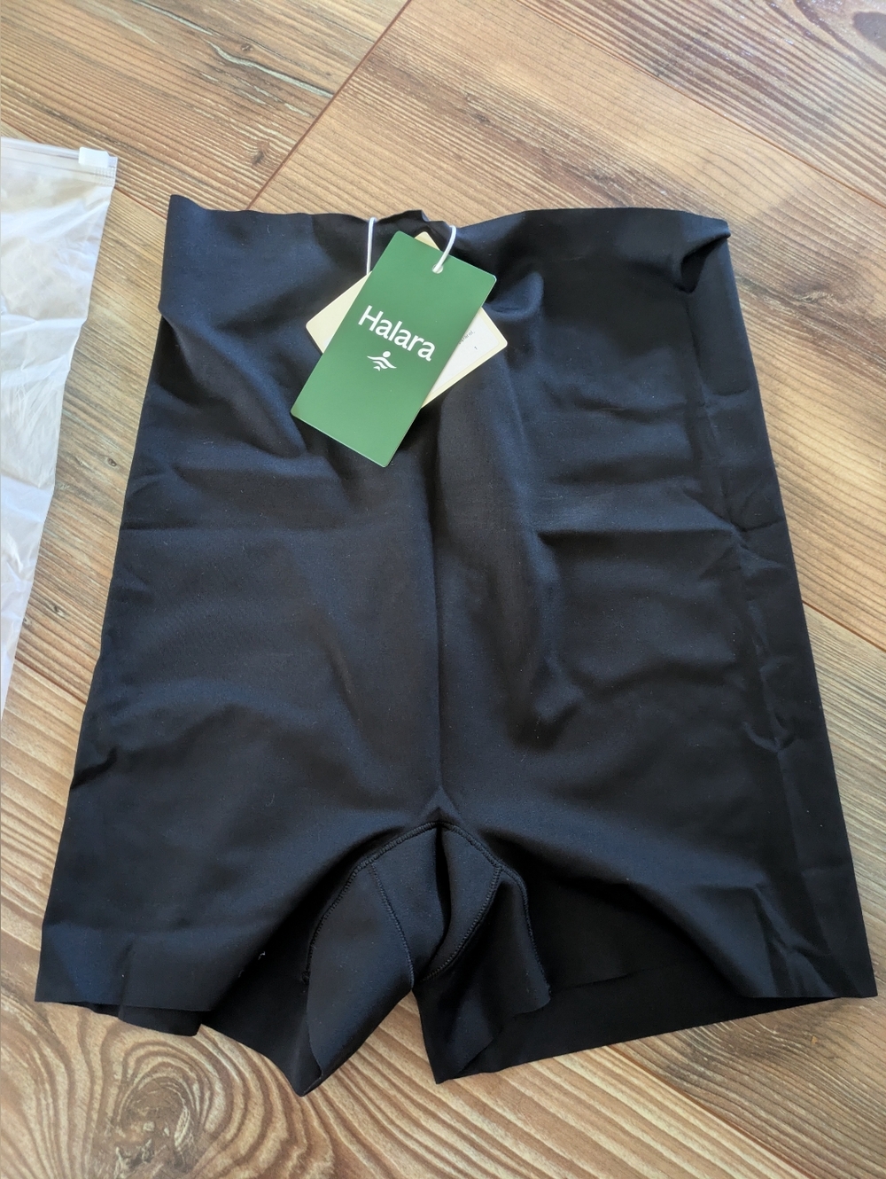 Halara High Stretch High Waisted Smooth Boy Short Panties Solid Black Small